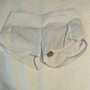 White lulu Lemon shorts